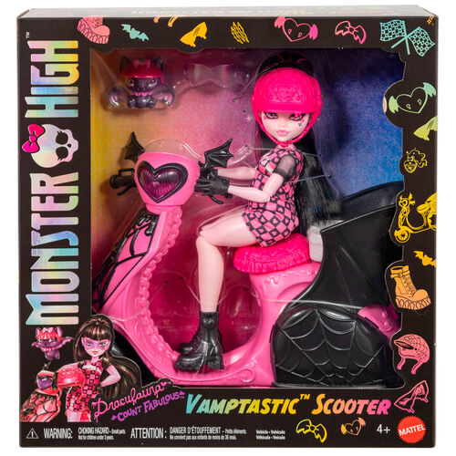 Muñeca Draculaura + Scooter Monster High
