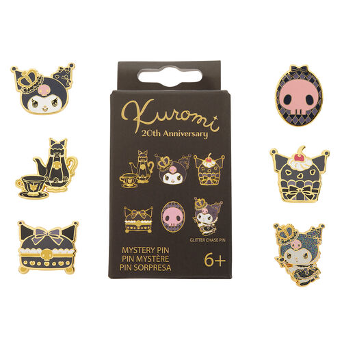 Blind Box Mystery Enamel Pin 20th Anniversary Kuromi Hello Kitty Loungefly surtido