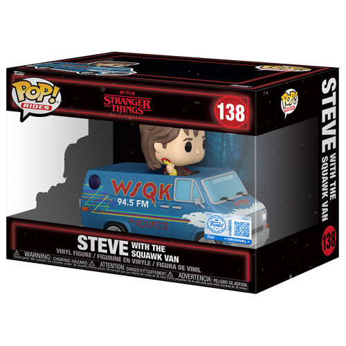 POP figure Rides Deluxe Stranger Things 5 Steve with the Squawk Van