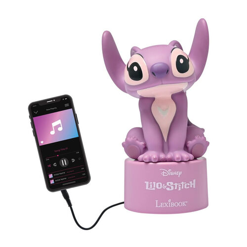 Luz Nocturna Altavoz Angel Stitch Disney