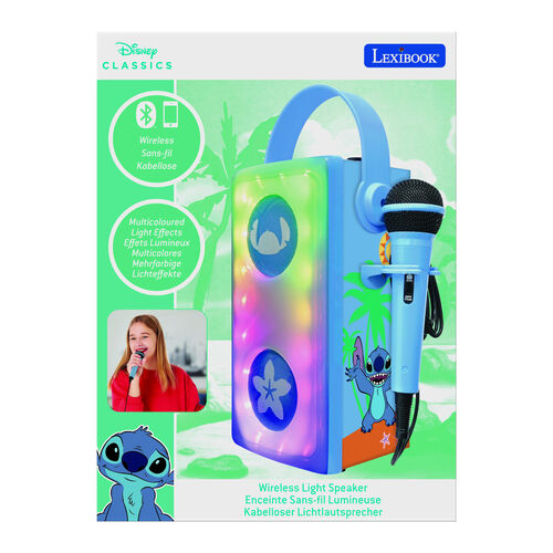Disney Stitch Illuminated Bluetooth Speaker + Microphone