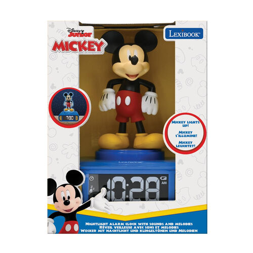 Disney Mickey 3D Night Light Alarm Clock