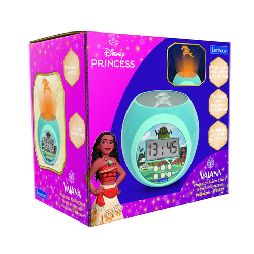 Disney Moana Vaiana Projector Alarm Clock