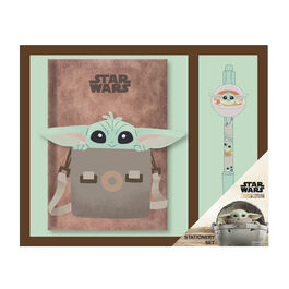 Star Wars The Mandalorian Grogu stationery set