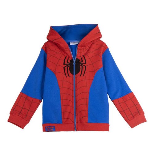 Sudadera capucha cremallera Spiderman Marvel