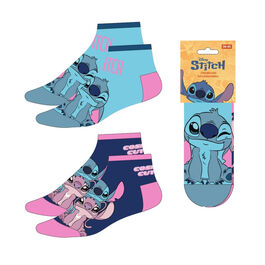 Set 2 pares calcetines Stitch Disney adulto