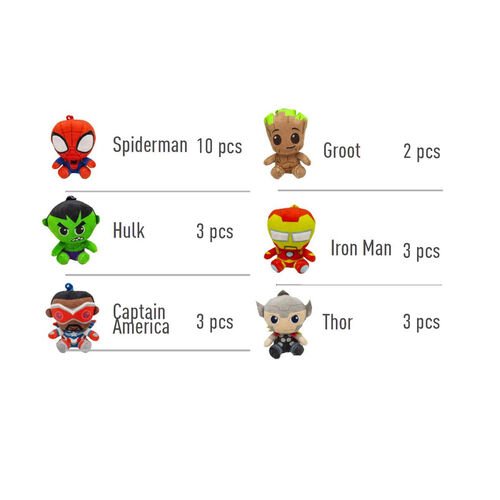 Marvel assorted plush keychain