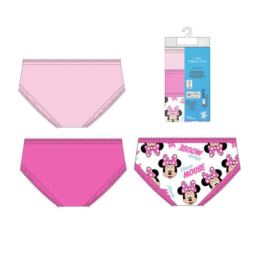 Disney Minnie pack 3 knickers