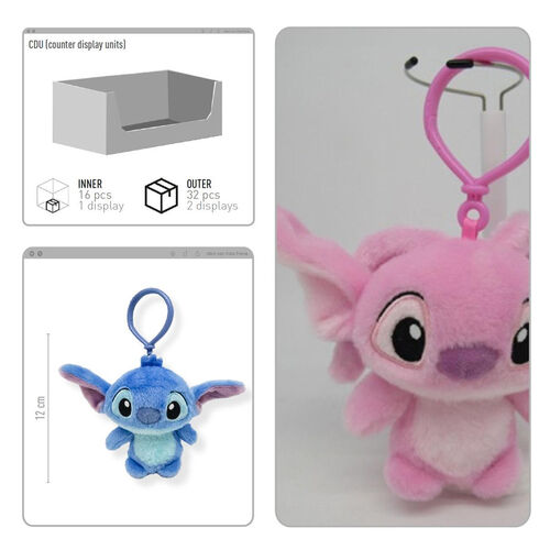 Llavero peluche Stitch Disney surtido