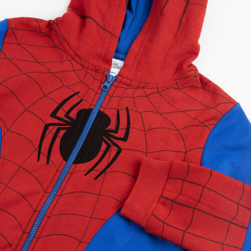 Sudadera capucha cremallera Spiderman Marvel