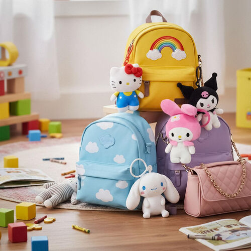 Hello Kitty and Friends plush keychain