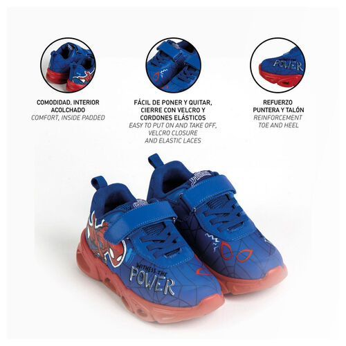 Deportivas Spiderman Marvel luces