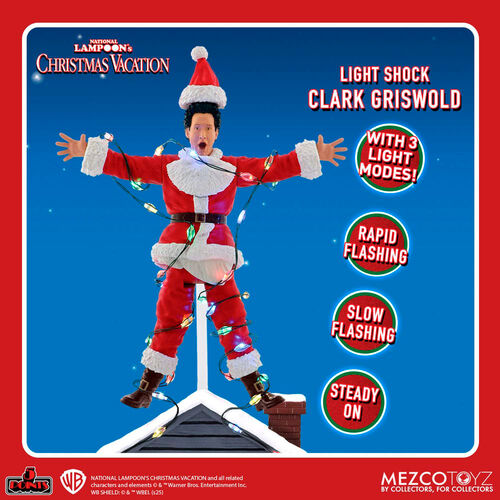 Figura Clark Griswold Light Shock ¡Socorro! Ya es Navidad 10cm