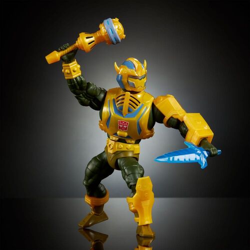 Figura Man-At-Arms Bumblebee Transformers Masters of the Universe 14cm