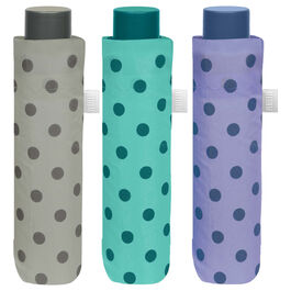 Paraguas plegable manual topos 54cm surtido