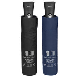 Paraguas plegable automatico colores oscuros 58cm surtido