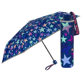 Paraguas plegable manual estrellas 50cm