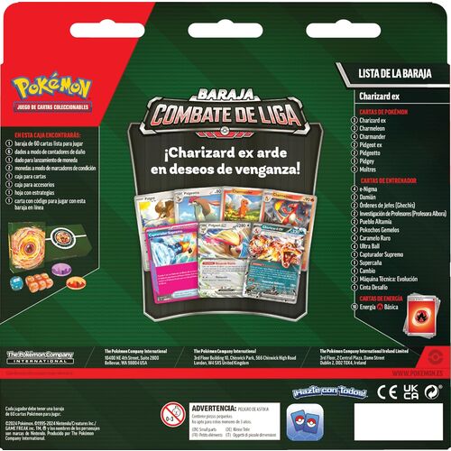 Juego cartas Charizard Pokemon español