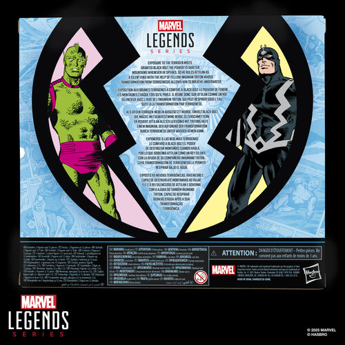 Blister 2 figuras Black Bolt & Triton Inhumanos Marvel Legends Series 15cm