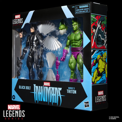 Blister 2 figuras Black Bolt & Triton Inhumanos Marvel Legends Series 15cm
