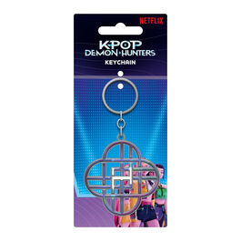 KPop Demon Hunters metal keychain