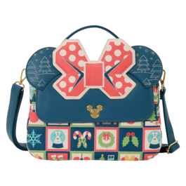 ****LF DISNEY MICKEY AND MINNIE HOLIDAY CROSSBODY BAG