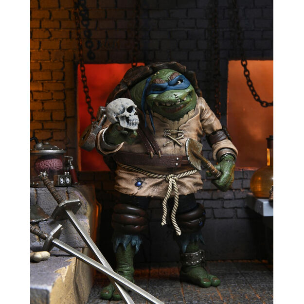 Figura Ultimate Leonardo As Hunchback Tortugas Ninja 18cm