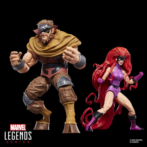Blister 2 figuras Medusa & Gorgon Inhumanos Marvel Legends Series 15cm