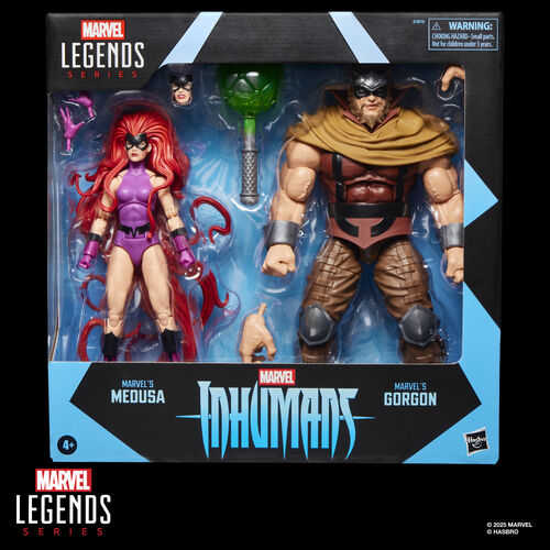 Blister 2 figuras Medusa & Gorgon Inhumanos Marvel Legends Series 15cm
