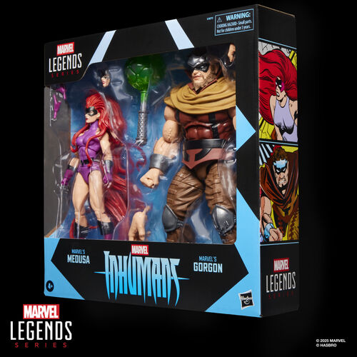 Blister 2 figuras Medusa & Gorgon Inhumanos Marvel Legends Series 15cm