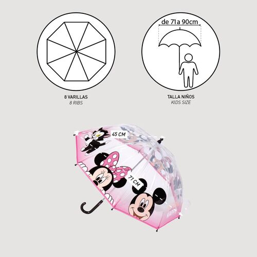 Disney Minnie bubble manual umbrella 45cm