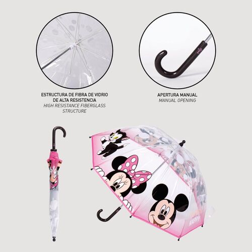 Disney Minnie bubble manual umbrella 45cm
