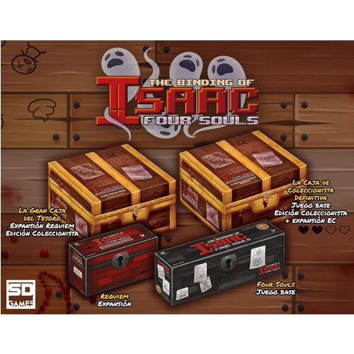 Juego mesa The Binding of Isaac Four Souls español