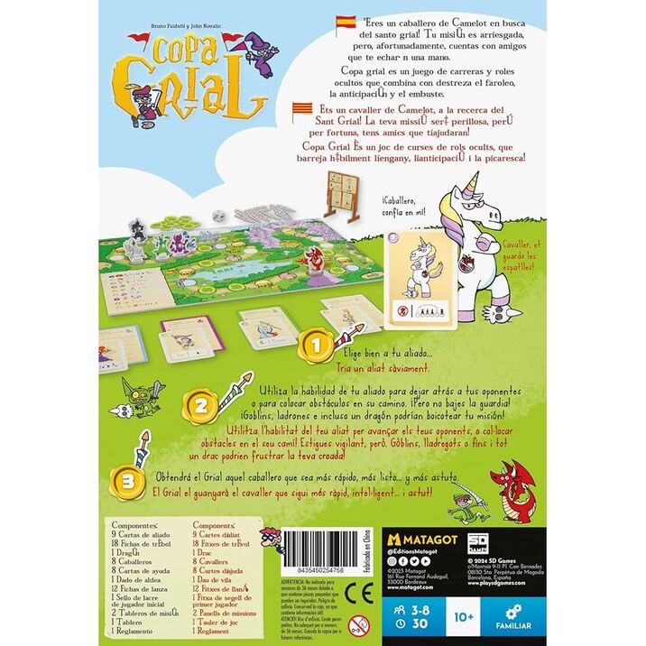 Spanish Copa Grial board game