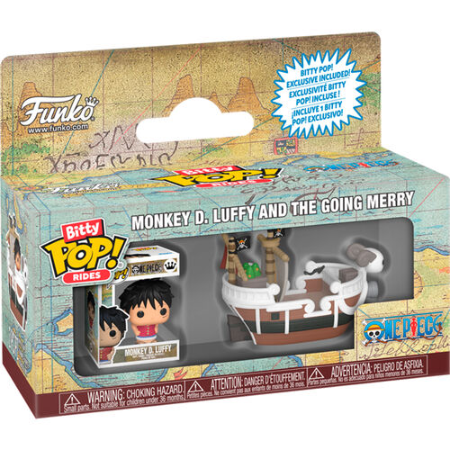 Figura Bitty POP Ride One Piece Monkey D. Luffy and the Going Merry