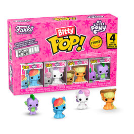 Blister 4 figuras Bitty POP My Little Pony Rainbow Dash