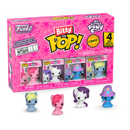 Blister 4 figuras Bitty POP My Little Pony Pinkie Pie