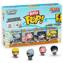 Blister 4 figures Bitty POP Naruto Shippuden Team 7
