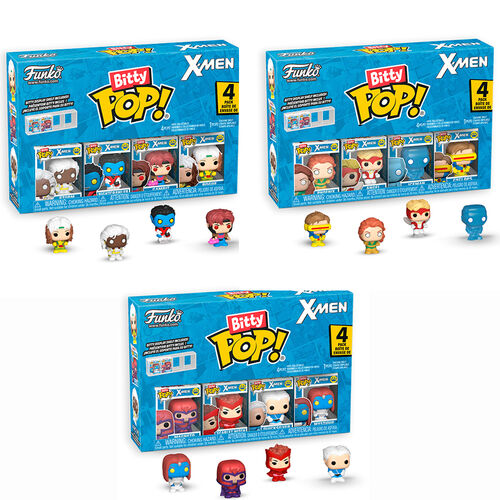 Blister 4 figuras Bitty POP Marvel X-Men surtido