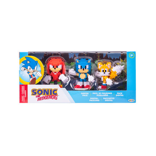 Blister 3 figuras Sonic The Hedgehog 6cm