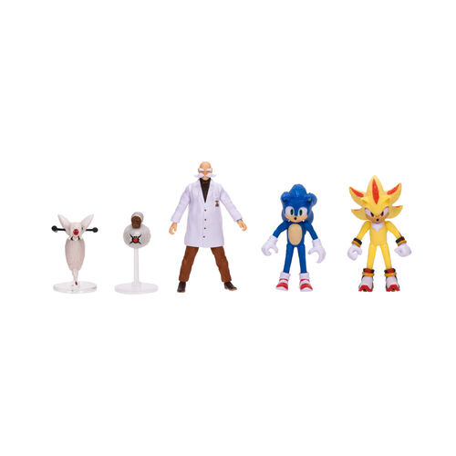 Blister 5 figuras wave 3 Sonic 3 6cm