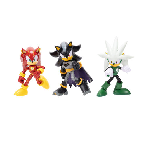 Blister 4 figuras Sonic The Hedgehog DC Comics 12cm