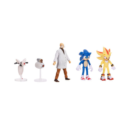 Blister 5 figuras wave 3 Sonic 3 6cm
