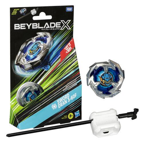 Juego Kit Inicial Sword Dran 3-60F Beyblade X surtido