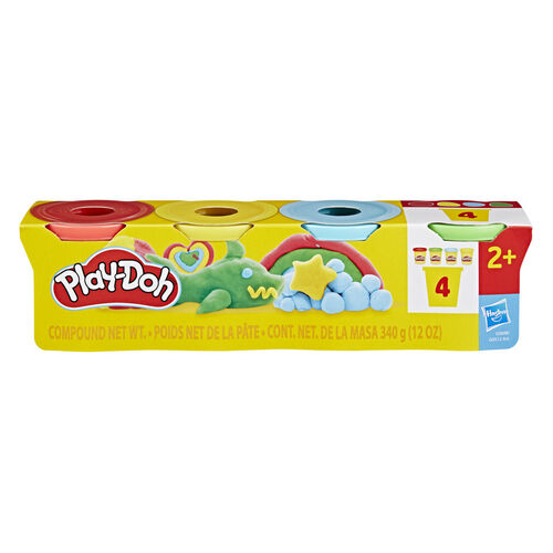 Set 4 Botes Plastilina Classic Play-Doh surtido