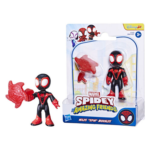 Figura Miles Spin Morales Spidey Marvel 7cm