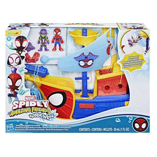 Barco Pirata Telaraña y Burbujas Spidey Marvel