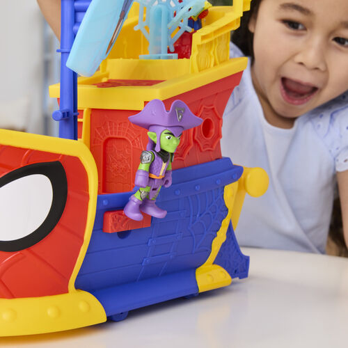 Barco Pirata Telaraña y Burbujas Spidey Marvel