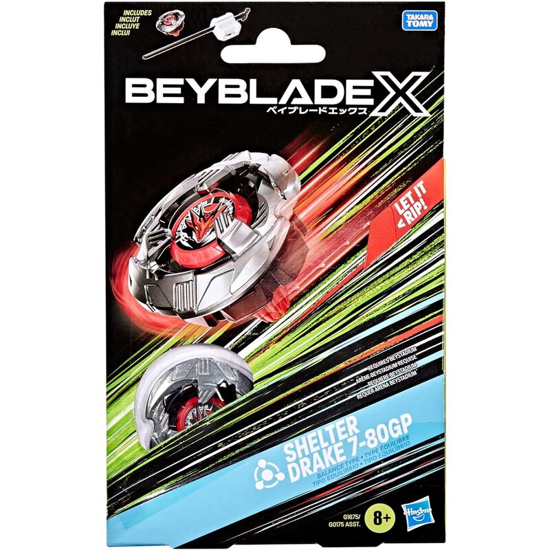 Juego Kit Inicial Shelter Drake 7-80GP Beyblade X