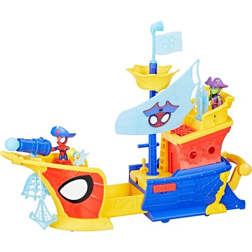 Barco Pirata Telaraña y Burbujas Spidey Marvel